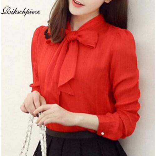Блузки с бантом Rihschpiece China At AliExpress