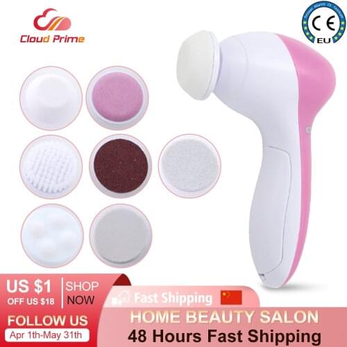 7 In 1 Gezicht Reinigen Borstel Siliconen Facial Borstel Diepe Reiniging Porie Schoner Gezicht Massage Huidverzorging Waterdicht