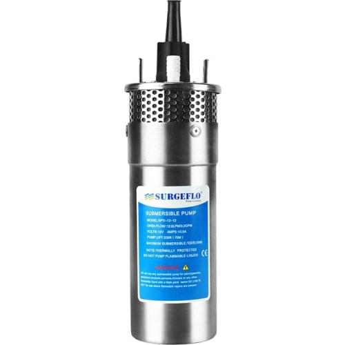 12V/24V Solar Submersible Pump 8L/12L Stainless Steel High Head Deep Well Pump Mini Water Pump