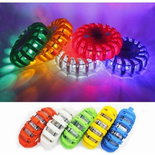 LED Road Flare Red LED Safety Flare Flashlight Magnet Flashing Warning Night Lights Roadside Emergency Flares For Car
