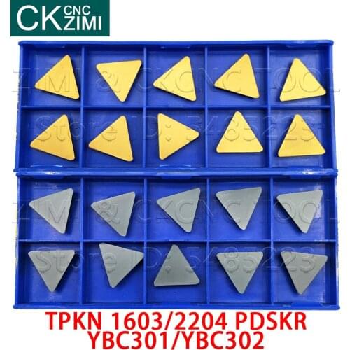 TPKN1603PDSKR TPKN2204PDSKR YBC301 YBC302 carbide milling Turning triangle inserts CNC tools TPKR 1603 2204 for milling steel