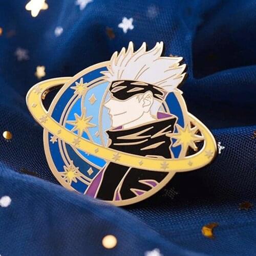 YAOJIE Cartoons Anime Gojo Satoru Jujutsu Kaisen Enamel Brooch Pin Hat Bag Collar Lapel Pins Badges Fashion Jewelry Accessories