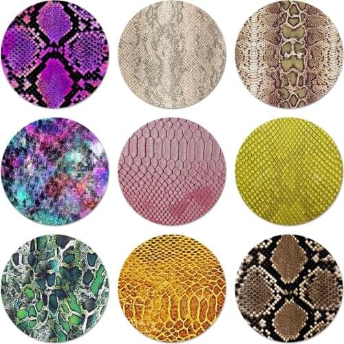 Snake skin Icons Pins Badge Decoration Brooches Metal Badges For Backpack Decoration