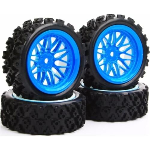 1/10th 4CS/Set Tires And Wheel Rims With 12mm Hex PP0487+BBB Fit RC Racing Car Model Accessories