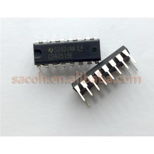 10PCS/lot New Original CD4051BE CD4051 or CD4052BE or CD4053BE DIP-16 CMOS Analog Multiplexers/Demultiplexers
