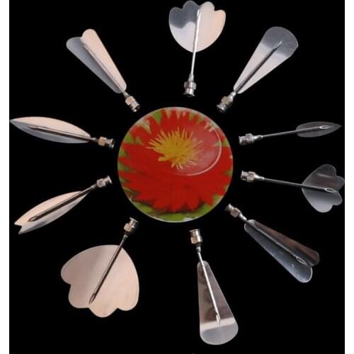 11PCS/Set 3D Jelly Flower Art Tools Jelly Cake Gelatin Pudding Nozzle Syringe Russia Nozzle Kit Cake Decorating Tools