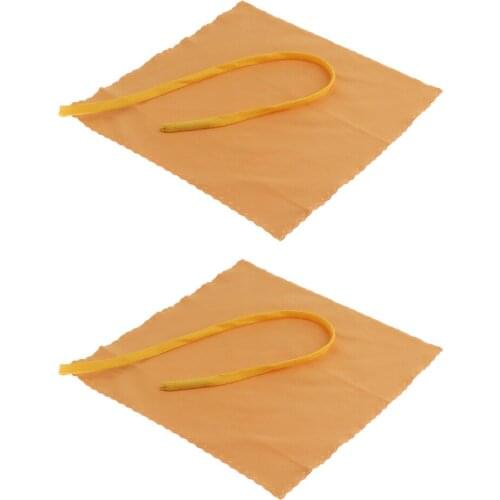 2 Pcs Musical Instrument Clarinet /Flute /Saxophone Cleaning Towel Cleaner