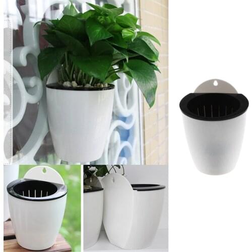 2pcs Creative Flower Pot Wall Hanging Planter Plant Grow Pot House Indoor S