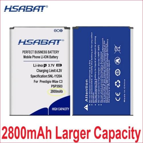 HSABAT 0 Cycle 2800mAh Battery for Prestigio Wize C3 PSP3503 DUO PSP 3503 PSP3503DUO Mobile Phone Replacement Accumulator