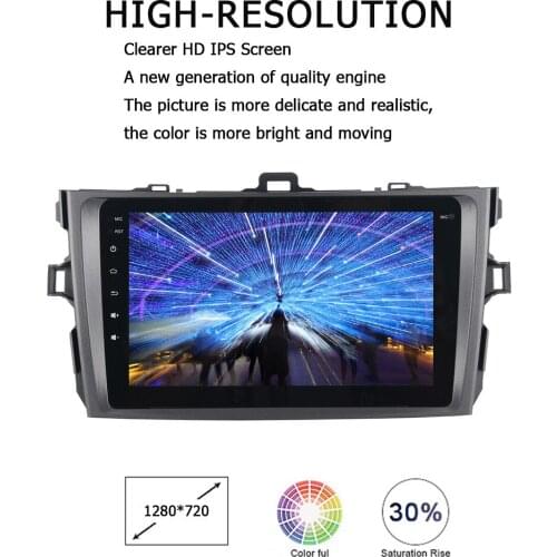 Dasaita for Toyota Corolla 2007 2008 2009 202011 Car 9" Android Radio Multimedia DSP CarPlay 1280*720 HD Screen GPS Navi