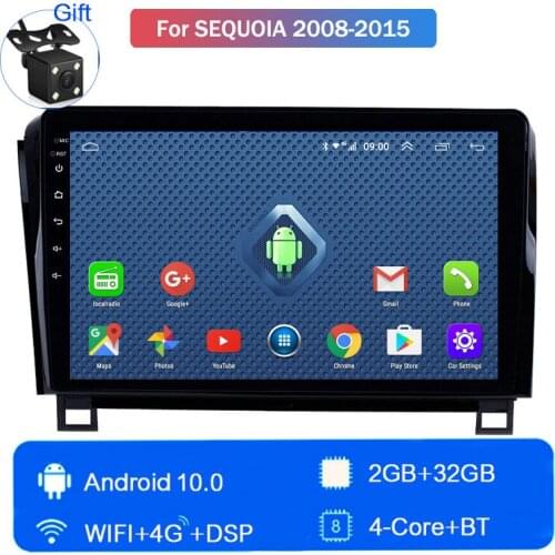 Car Radio Player For Toyota Sequoia 2008 2009 2010 2011 2012 2013 2014 2015 GPS BT WIFI music multi-purpose car GPS navigation