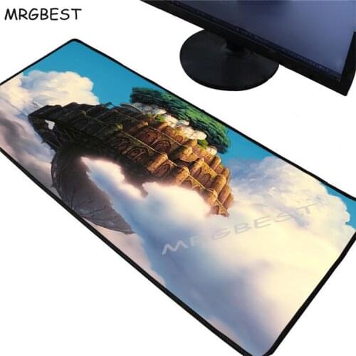 MRGBEST Anime My Neighbor Totoro 70x30/90x40cm Large Keyboard Mat Gaming Mouse Pad Locking Edge Table Mats for PC Laptop Csgo Xl