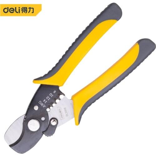 Deli Automatic Wire Stripper Pliers Cable Stripping Cutter Durable Crimping Tool Multifunction Fit Wire Pliers Home Repair Tool