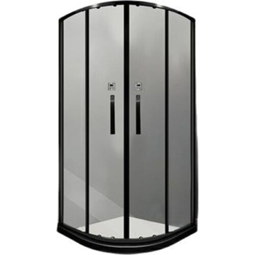 Shower room arc fan bathroom wet and dry separation partition stainless steel bathroom glass door semicircular household shower