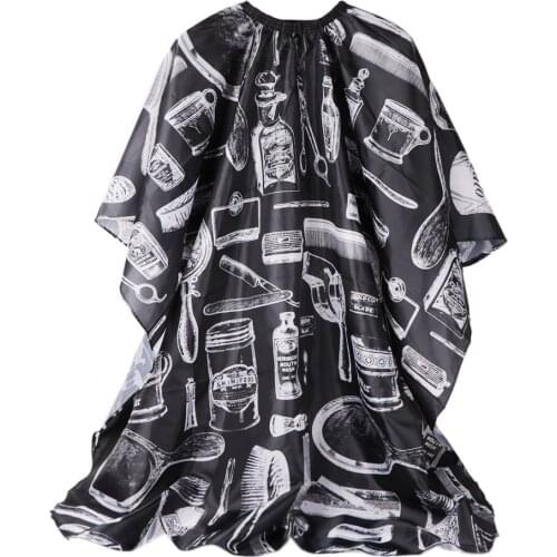 Apron for Hairdresser Printed Cape for Haircut Cloth Hair Dryer Hand Mirror Cloth Haircut Hair Dye Hairline Aporn