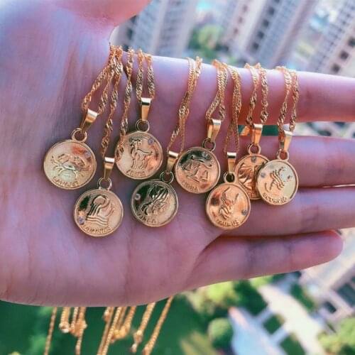 Женские кулоны знаки зодиака FAZZTONC China At AliExpress