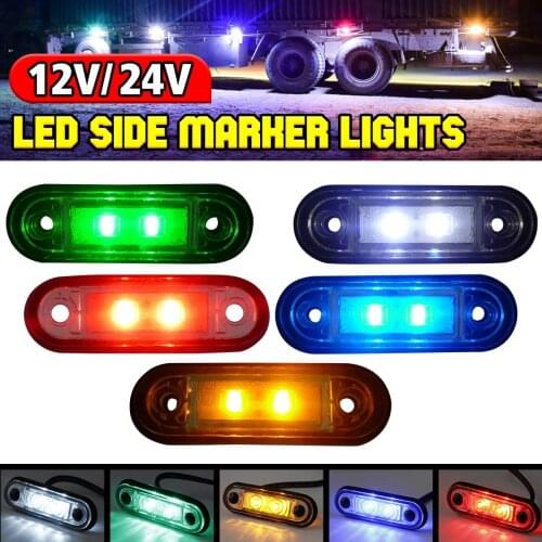 4/8pcs LED Side Marker Car External Light Waterproof Indicator Light Bus Truck Lorry Led Indicator Trailer Light Rear Side Lamp