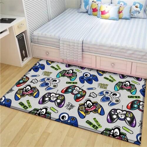 Drop Shipping Cartoon Kid Carpets Non-Slip Carpet for Living Room Study Mat Absorbent Washable Area Rugs 120x160cm Bedroom Decor