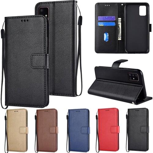 Leather Case for Samsung A71 A51 A22 A12 A32 A42 A52 A72 A10 E A30 A50 S A3 A5 2017 A6 A7 2018 S20 FE S10 Plus Flip Wallet Case
