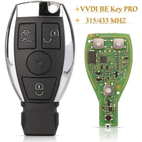 Kutery Xhorse VVDI BE Key Pro Improved Version 315MHZ/433MHZ Get 1 Free Token MB Tool For Mercedes BENZ E S NEC