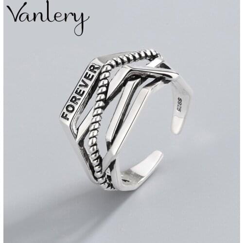 Personality Exaggerated Gothic Letter Rings For Women Charm Engagement Jewelry Girls Open Finger Knuckle Rings
