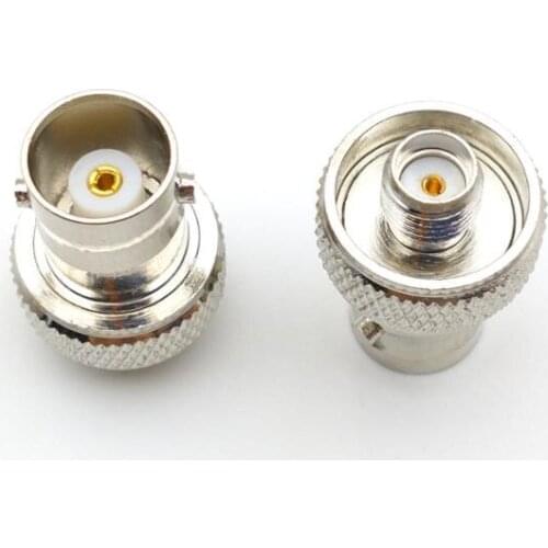 100 pcs COPPER BNC Female Jack to SMA Female RF Coaxial Connector New