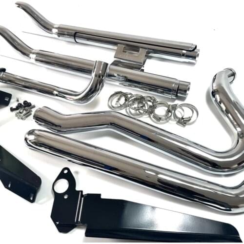 Motorcycle 36“39 "inches Exhaust Pipe Set for Harley Softtail Fat Boy Classic Deluxe Slim 2000-2017