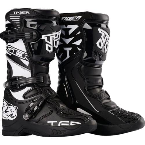 Cheaper NEW Kids Motocross Riding Racing Boots Children MEN Motorcycle Boots Profession Motocross Shoes Wear-resistant