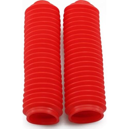 Motorcycle Front Forks Rubber Shock Absorber Tomato Red Dust Cover Gaiters Boots Universal Front fork parts for off-road