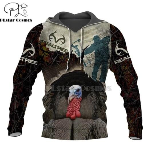 Bow field ANIMALS HUNTING turkey 3D Hoodies Hoodie Men Women New Fashion Hooded Sweatshirt Long Sleeve Casual Pullover coat-1
