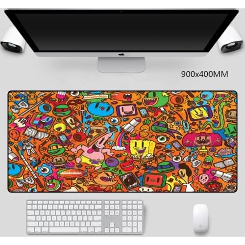 New Great Mouse Pad L,XL,XXL Natural Rubber Caricature Classic Gaming Mouse Pad Square Desk Mat Pad Mouse Edge Control