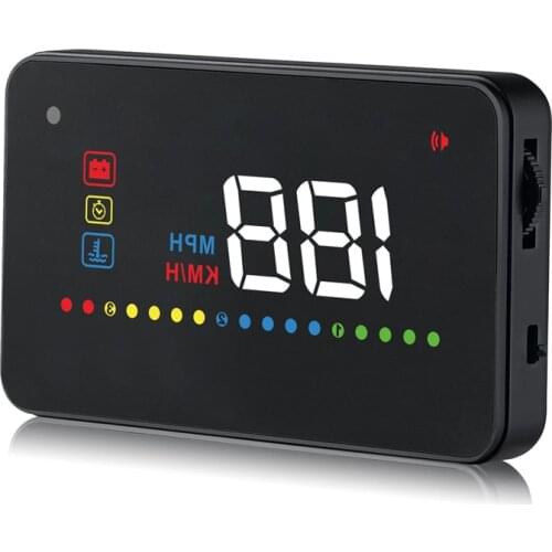 Hud car A200 universal head up display speedometer obd2 temperature water Projection on the windshield for car hud dropshipping