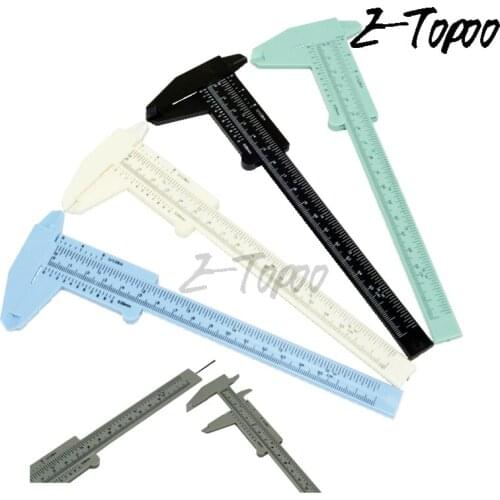 Drop shipping 150mm Plastic Caliper 6" Slide Vernier Caliper with Depth 0-150mm plastic caliper measuring tools gauge
