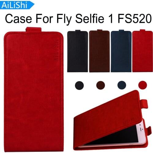 AiLiShi Factory Direct! Case For Fly Selfie 1 FS520 PU Flip Luxury Leather Case Exclusive 100% Special Phone Cover Skin+Tracking