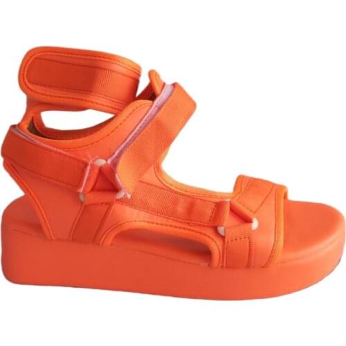 Womens Summer Gladiator Sandals Ladies Flat Platform Fashion Colorful Mules Shoes for Woman Casual Beach Sandals Big Size 43