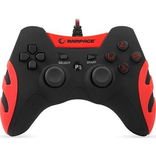 Snopy Rampage SG-R218 Ps3/pc x Input Red USB 1.8m Joypad