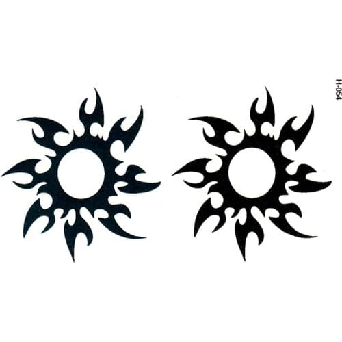 Sun totem men and women waterproof tattoo stickers fashion tattoos painted pattern