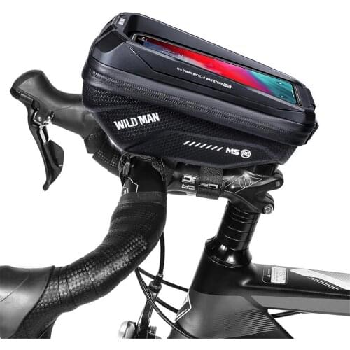 Bike Phone Holder Sensitive Touch Screen Frame Bag Sun-Blocking Top Tube Bag Waterproof For 6.7 Inch Phone Cycling Accessories