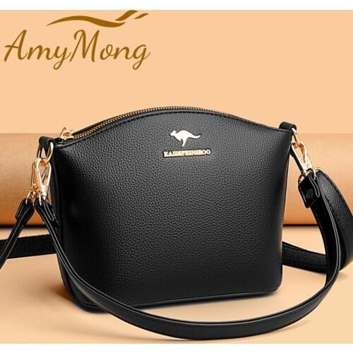 Women PU Leather Handbags Purses Small Fashion Crossbody Messenger Shoulder Bag 2021 New Simple Bag Designer Flap Sac A main New