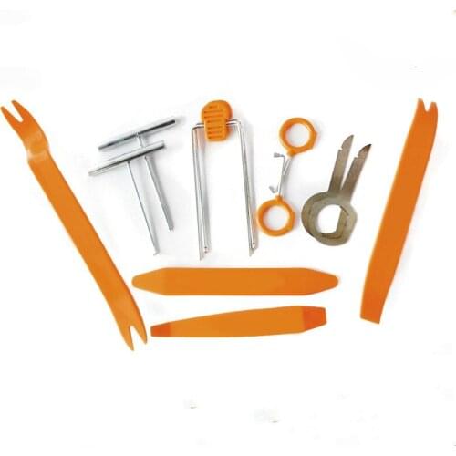 12pcs Car Radio Door Clip Panel Trim Dash Audio Removal Open Installer Pry Tool For Honda Audi Lada VW Toyota Nissan Ford Kia