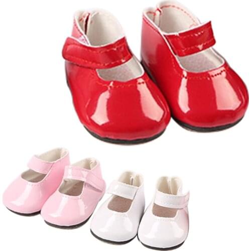 18in Boots Design Baby Lightweight Mini Fashion Girl Toy DIY Doll Shoes Gift Solid Cute PU Decoration Accessories