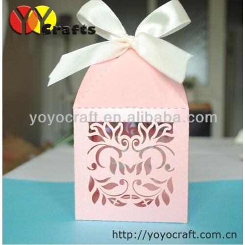 2018 new design wedding supply mini 5*5cm sweet candy box for wedding and party wholesale