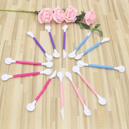 3pcs/set Plastic Sugarcraft Wedding Cake Decorating Pen 6 Patterns Flower Modelling Tool Fondant Cake Decorating Tools