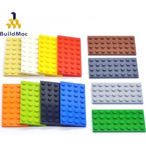 10 PCS 3035 Bricks 4x8 12Color DIY Building Blocks Thin Figures Educational Creative Compatible With lego Toys for Children