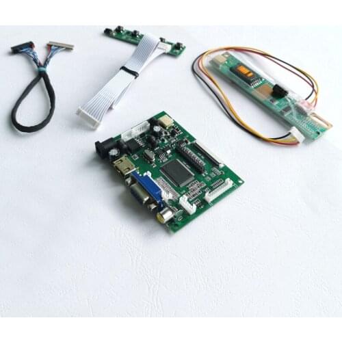 For LP133X09-A2/B2 13.3" 1024*768 LVDS 20pins 1CCFL notebook panel 2AV+VGA+Keyboard LCD display controller drive board kit