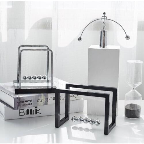 Newton Cradle Balance Steel Ball School Teaching Supplies Home Office Decoration Accessories Bookcase decoration graduation gift