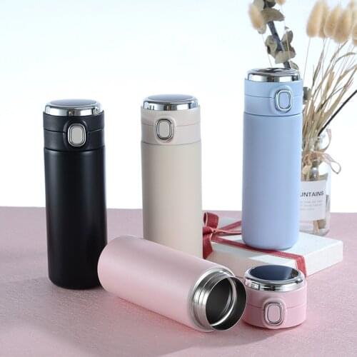 Creative smart temperature pea cup 304 stainless steel mini cute high-end cup T1452