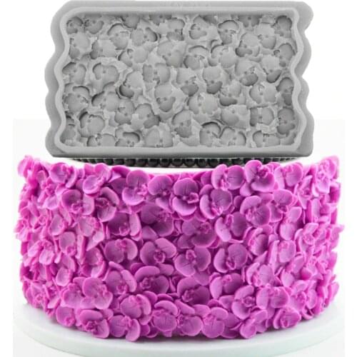 Small Rosette & Small Orchid Mould Silicone Mold Fondant Cake Decorating Tool Gumpaste Sugarcraft Chocolate Forms Bakeware