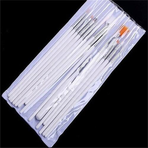 Meicailin Brand 15pcs Acrylic Nail Art UV Gel Penselen French Brush Tools Nail Cleaning Brush