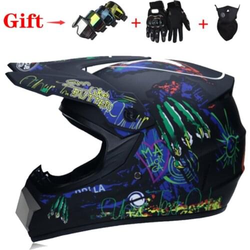Motorcycle cross for motorcycle helmet down MTB DH off road racing point with goggles gloves mask